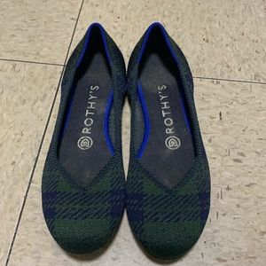 Rothy’s Plaid Flat Size 7